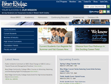 Tablet Screenshot of blueridge.edu